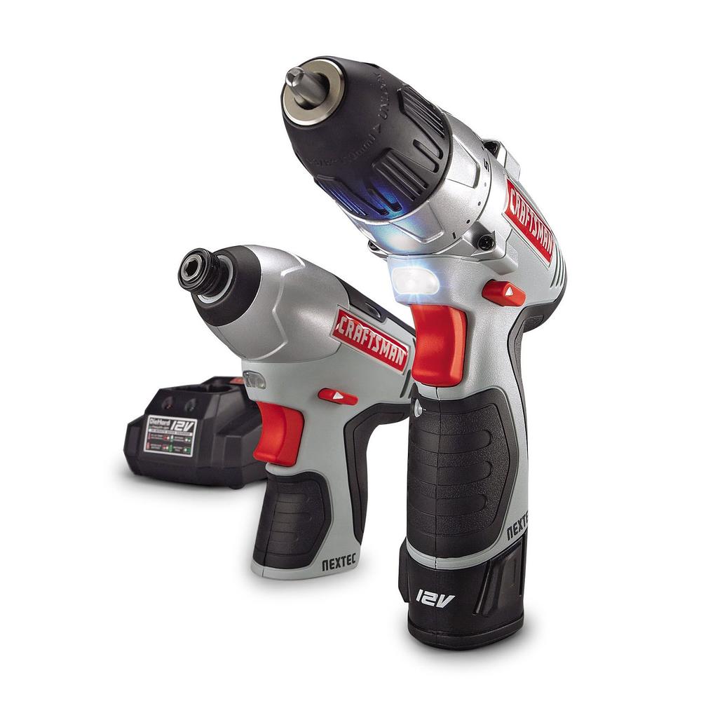 Craftsman 12.0 Volt LithiumIon Drill and Impact Combo Kit