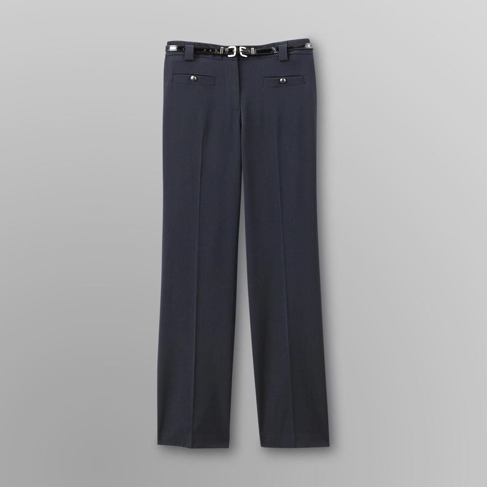 Laura Scott Women's Petite Belted Pants - Short