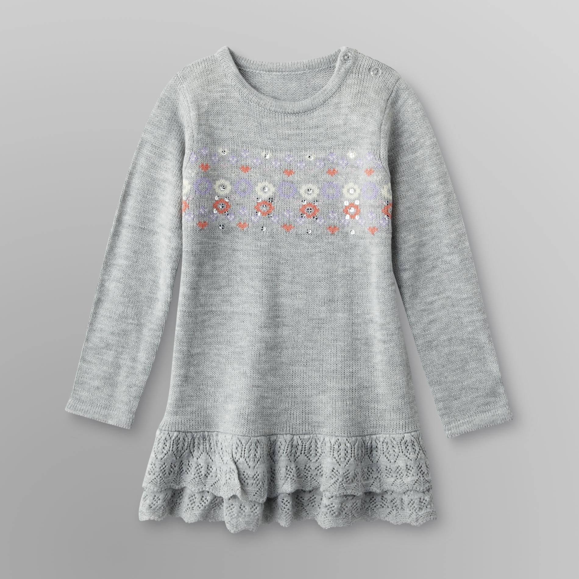 Route 66 Infant & Toddler Girl's Sweater Dress - Fair Isle