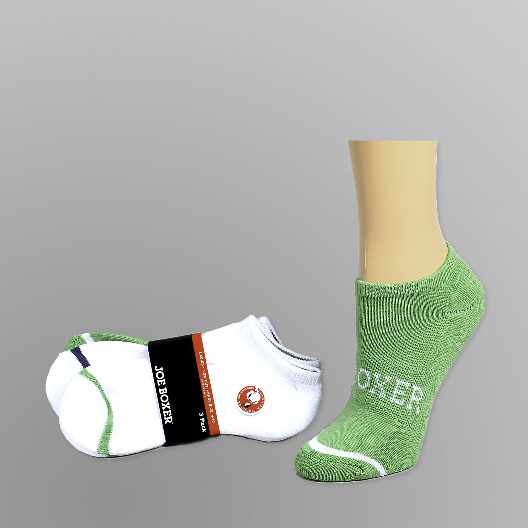 Joe Boxer Women&#8217;s Low-cut Socks &#8211; 3 pk