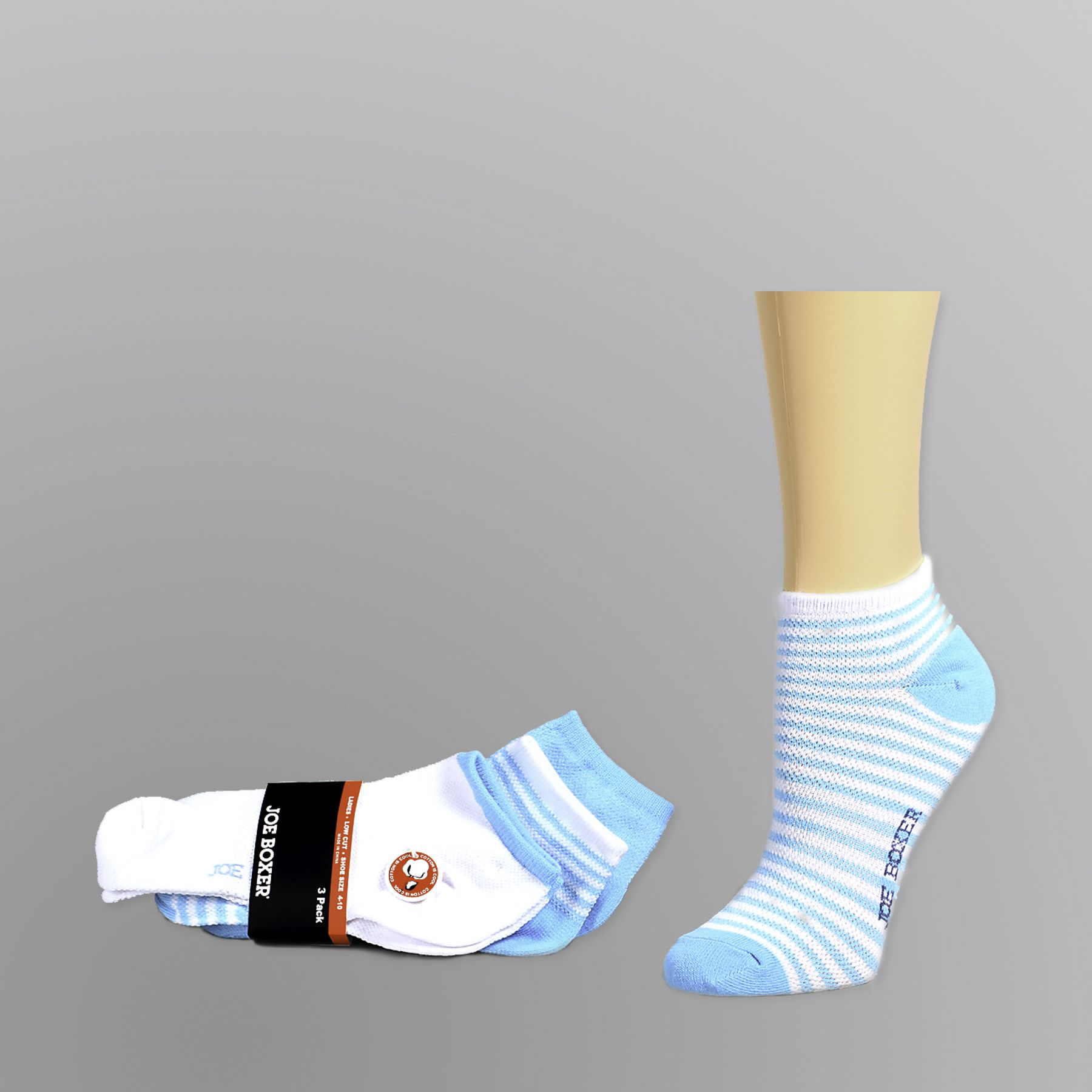 Joe Boxer Women&#8217;s Ankle Socks &#8211; 3 pk
