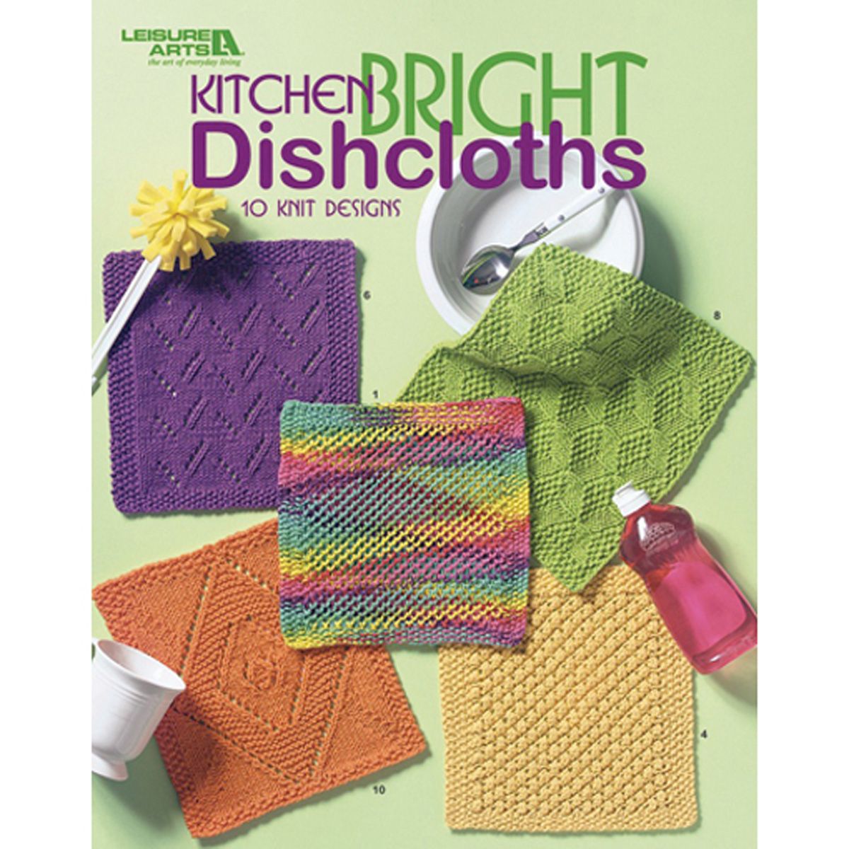 Leisure Arts-Kitchen Bright Dishcloths
