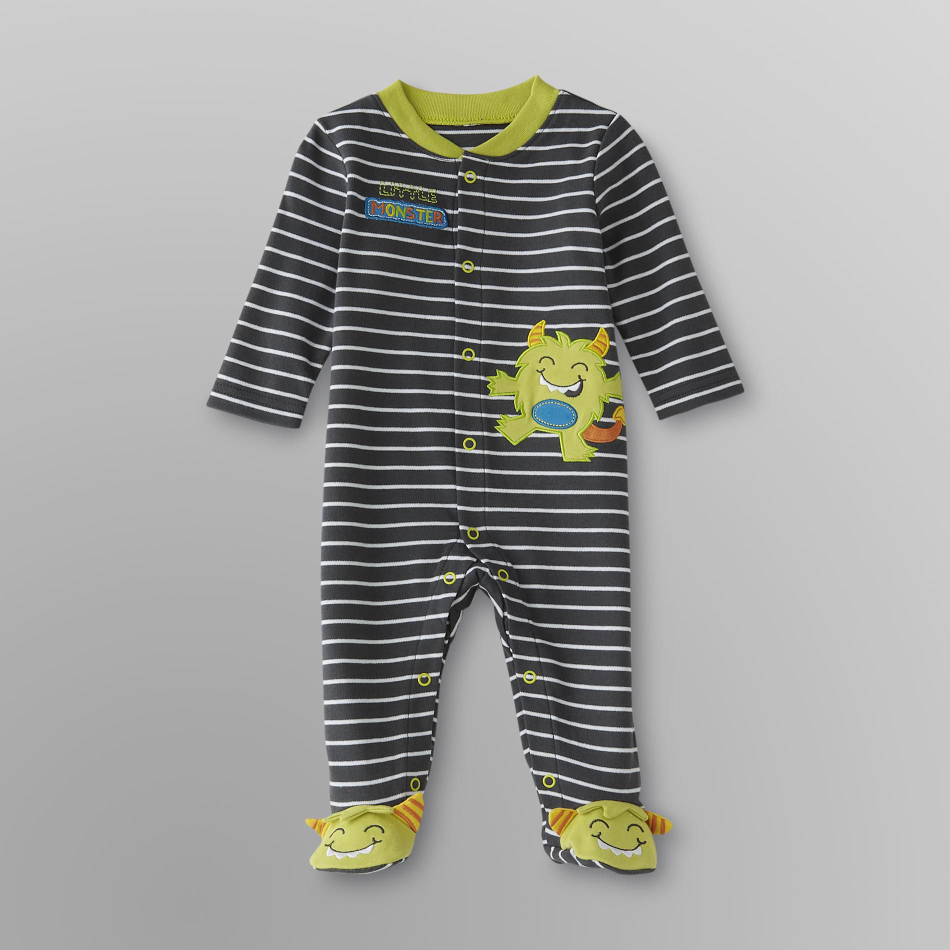 Little Wonders Infant Boy's Sleeper Pajamas - Monster