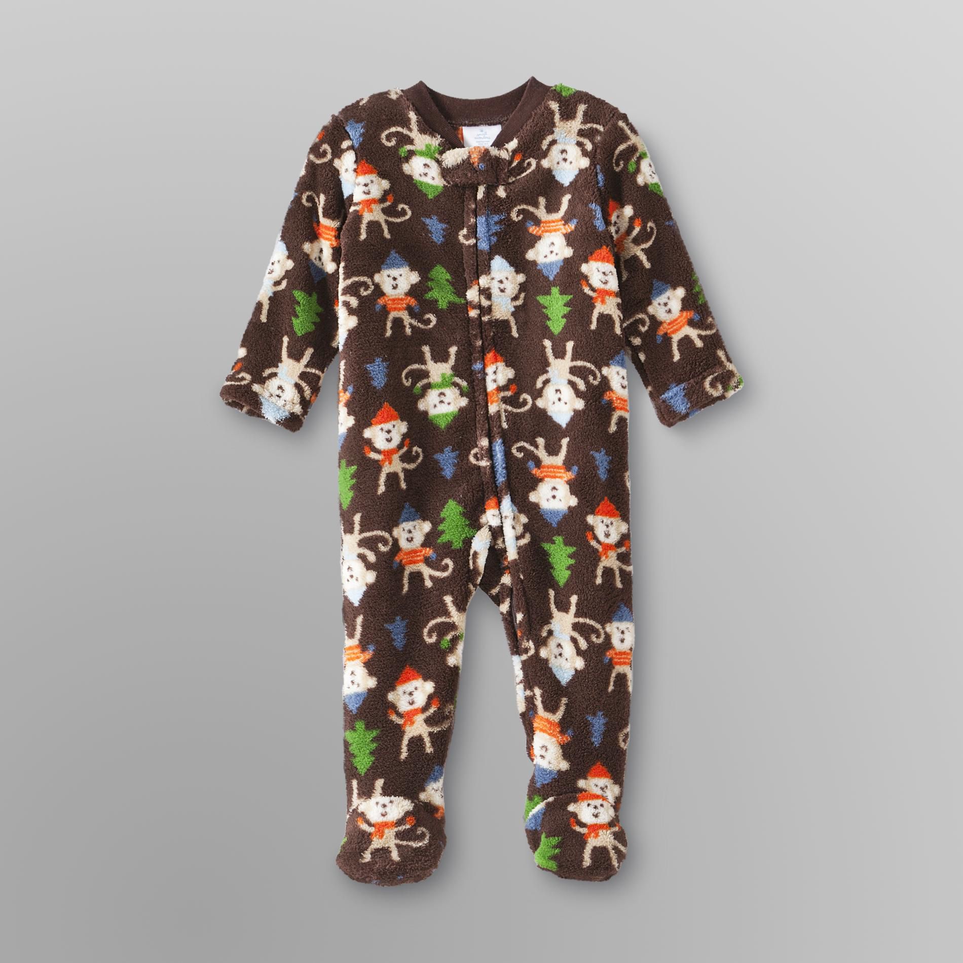 Small Wonders Infant Boy's Sleeper Pajamas - Monkey
