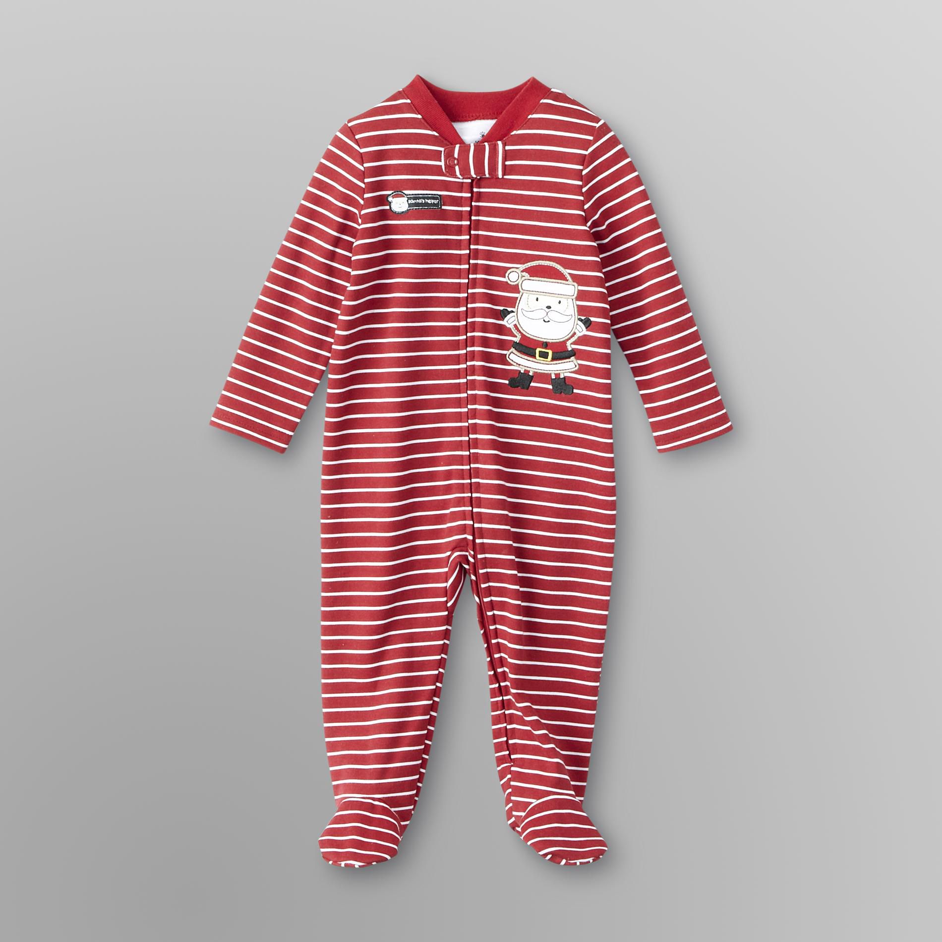 Small Wonders Infant Boy's Footed Sleeper Pajamas - Christmas