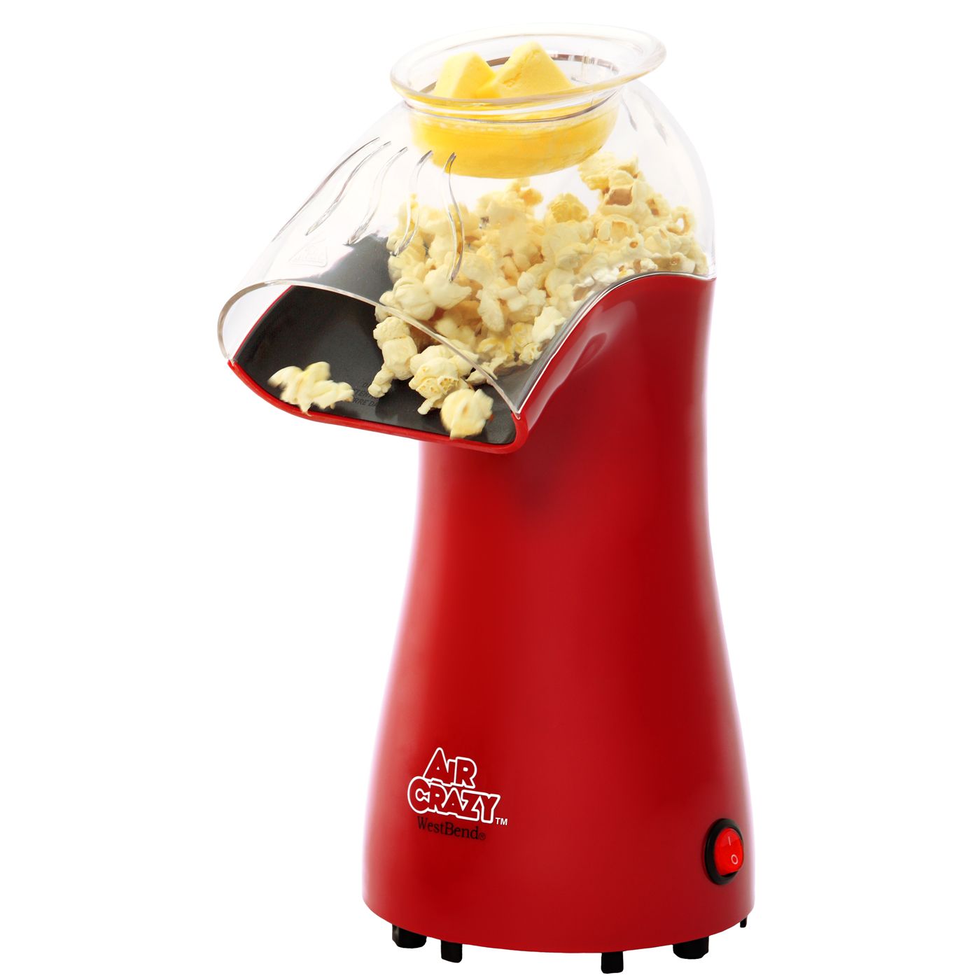 West Bend Stir Crazy 6 Qt. Popcorn Machine Red