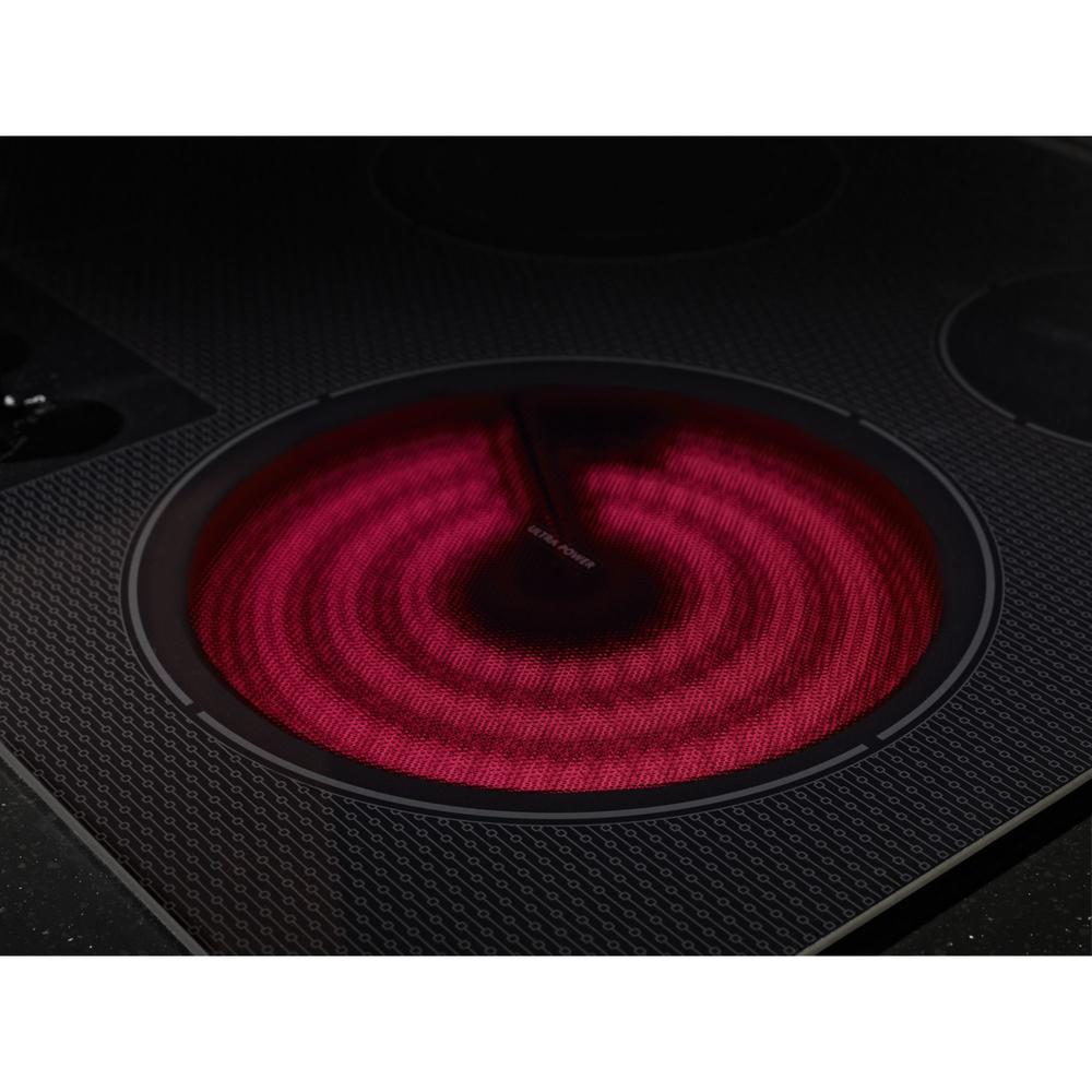 KitchenAid KECC664BBL  36" 5-Element Electric Cooktop with Even-Heat&trade; Technology - Black