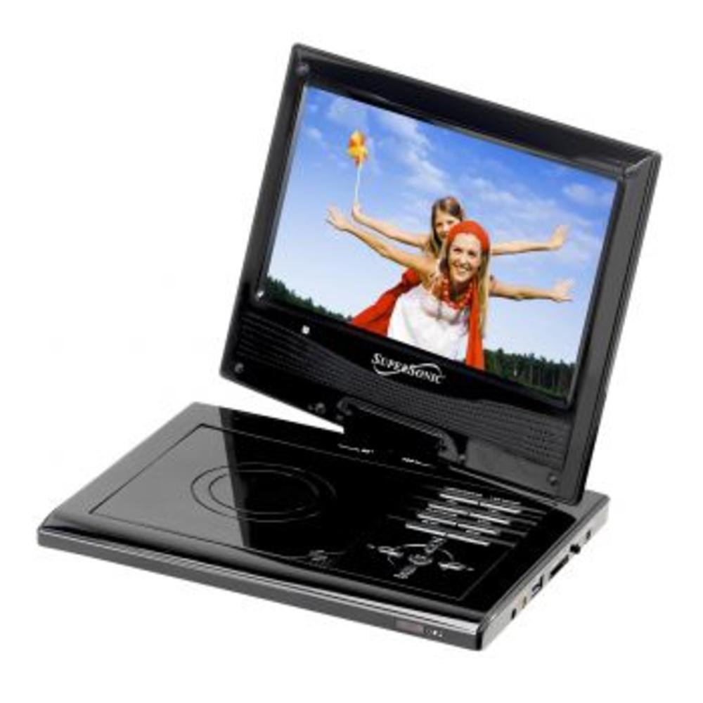 Supersonic 97075505M SC-179DVD 9" Portable DVD Player with Swivel Display
