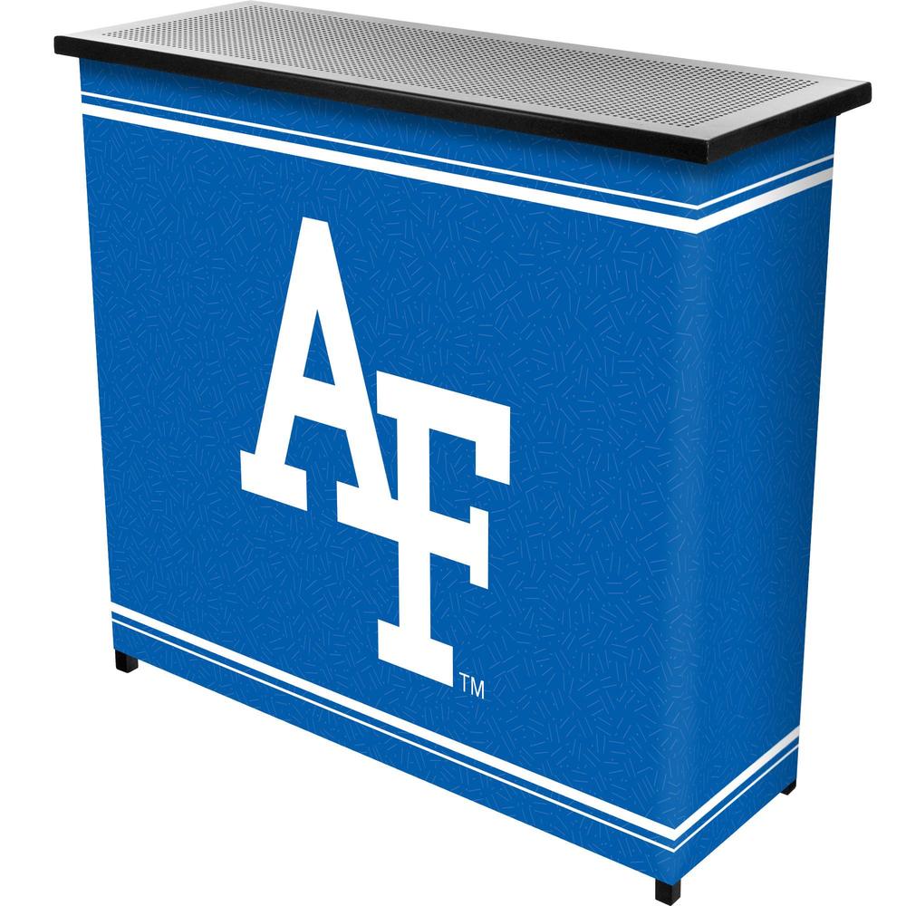 Trademark Global Air Force Falcons 2 Shelf Portable Bar With Case