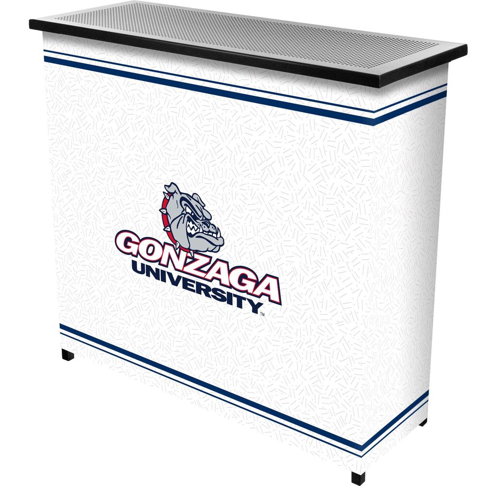 Trademark Global Gonzaga University 2 Shelf Portable Bar With Case
