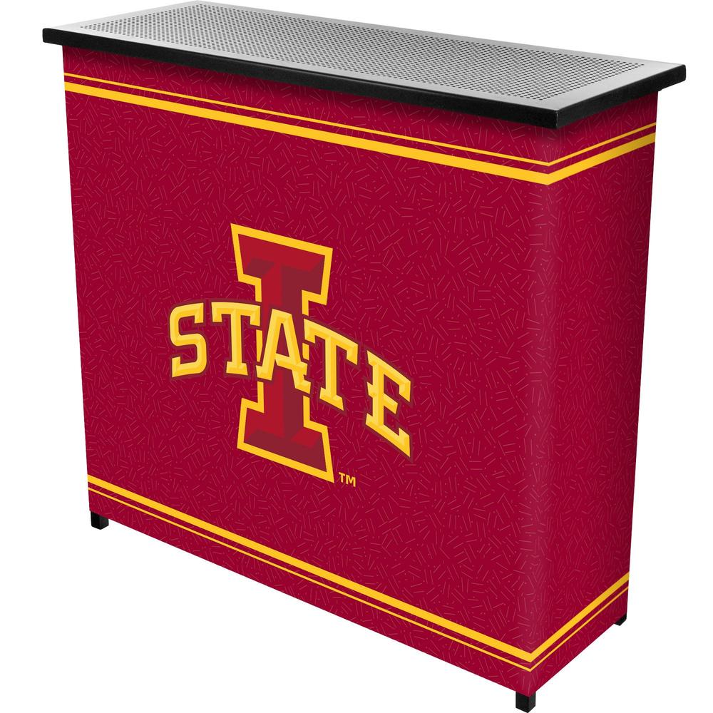 Trademark Global Iowa State University 2 Shelf Portable Bar With Case