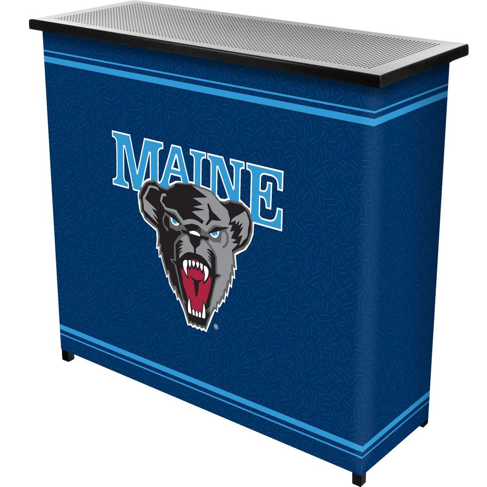 Trademark Global University of Maine 2 Shelf Portable Bar With Case