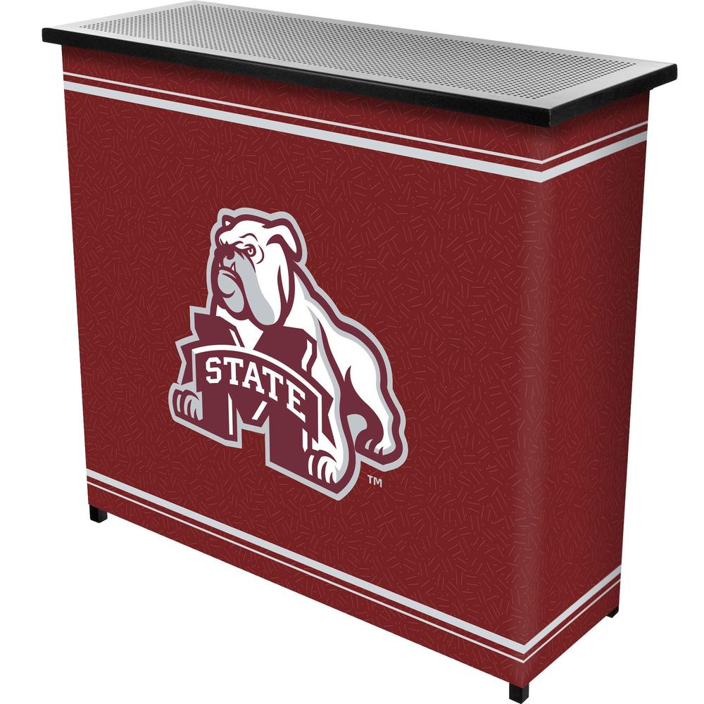 Trademark Global Mississippi State University 2 Shelf Portable Bar With Case