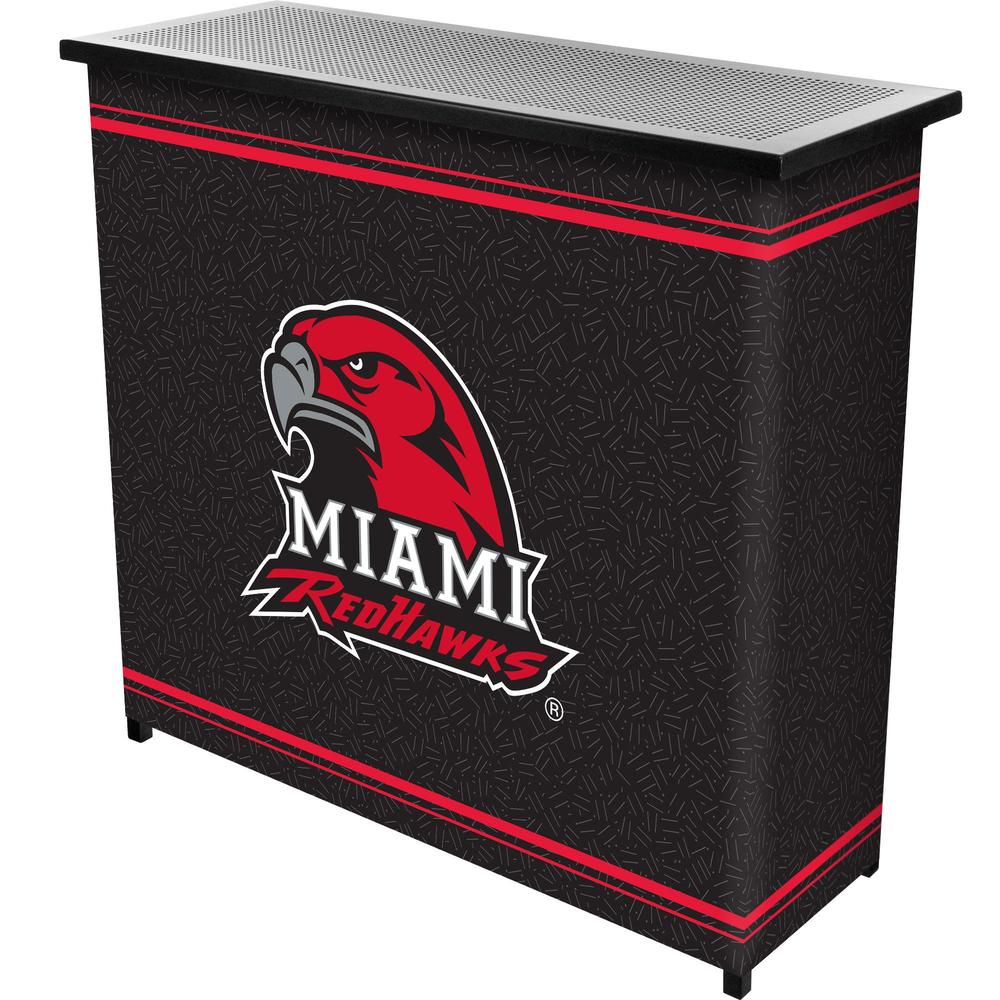 Trademark Global Miami University, Ohio 2 Shelf Portable Bar With Case