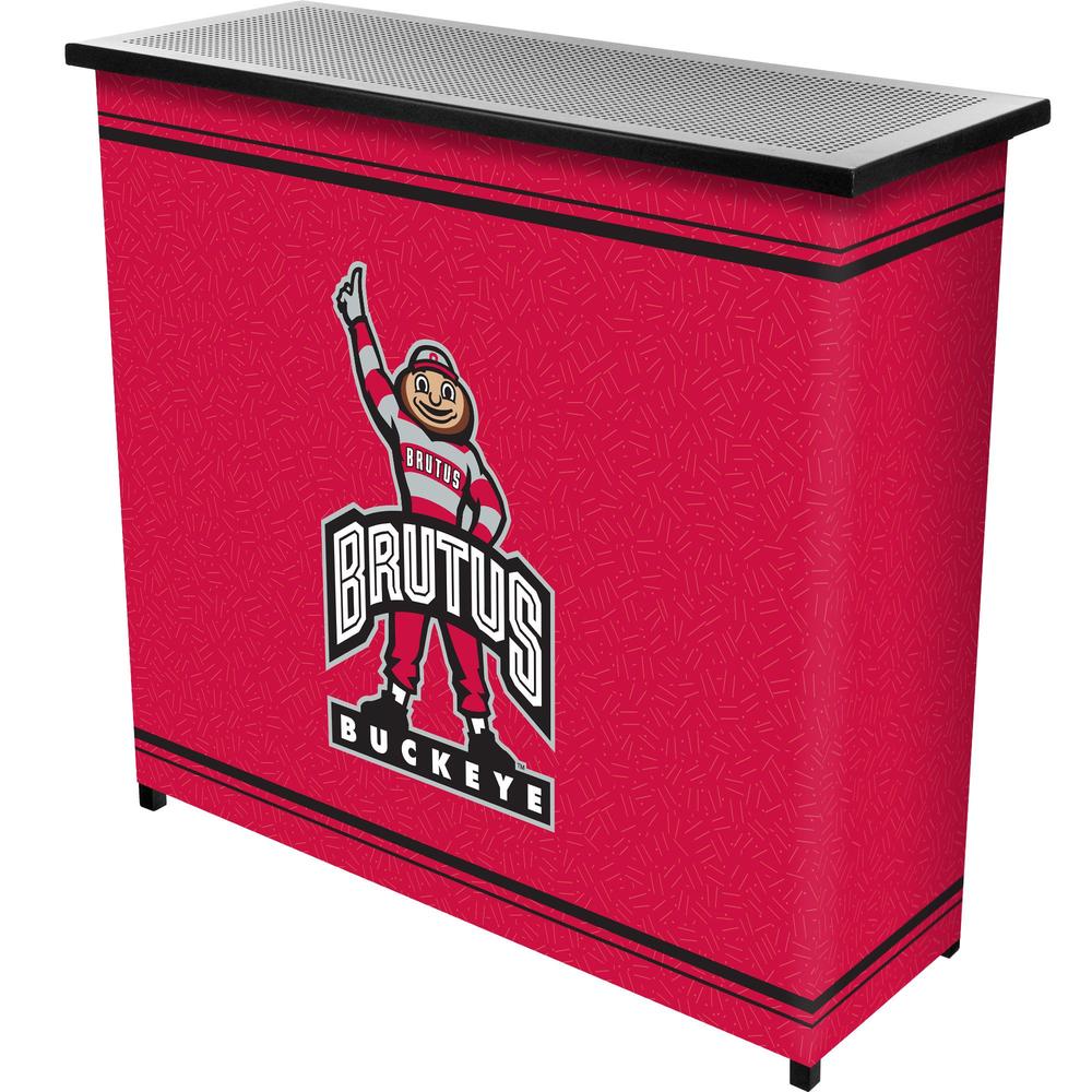 Trademark Global The Ohio State University 2 Shelf Portable Bar w/ Case
