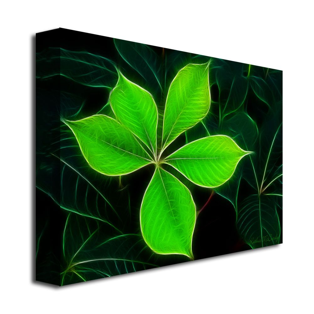 Trademark Global Kathie McCurdy 'Big Green Leaf' Canvas Art