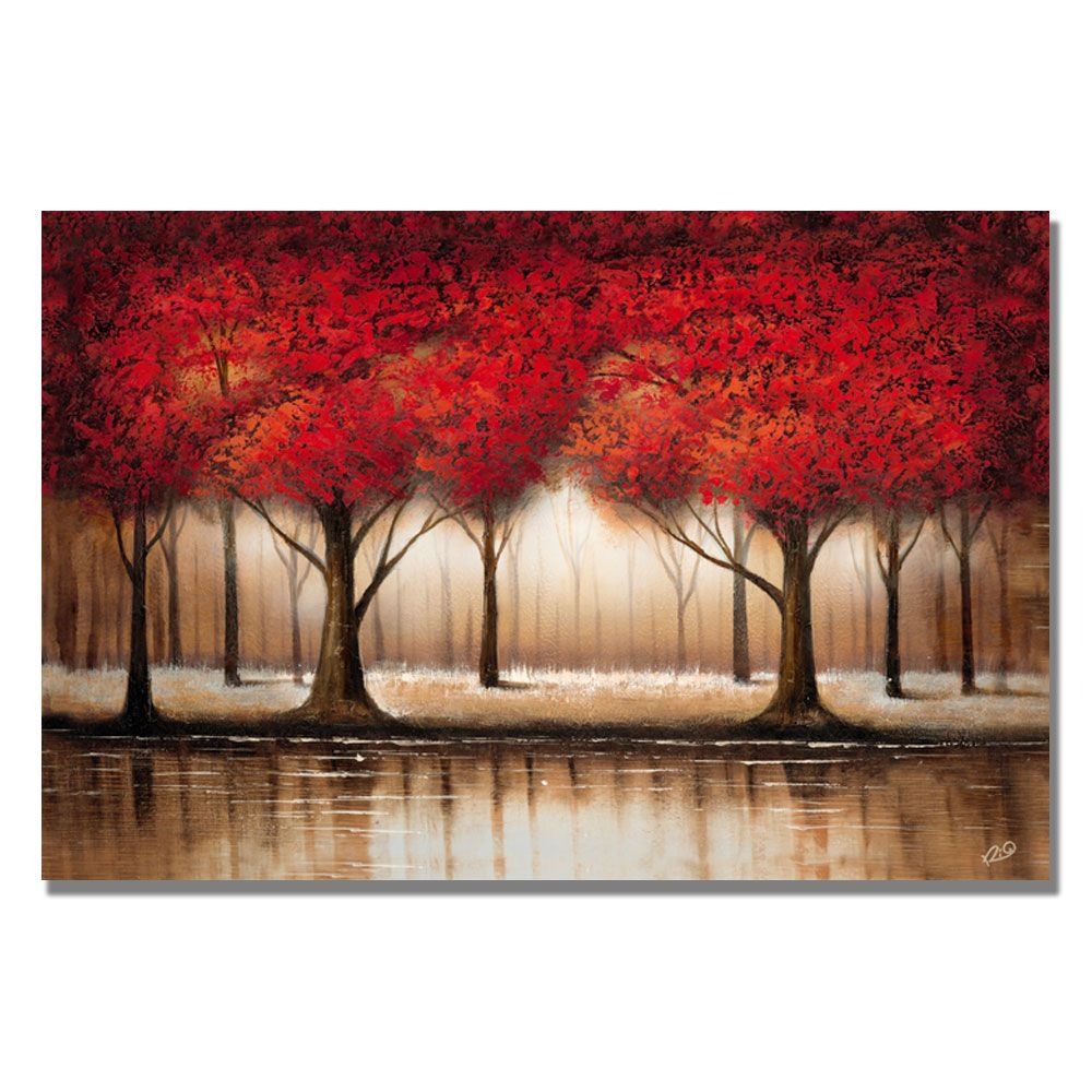 Trademark Global 16x24 inches Rio "Parade of Red Trees"