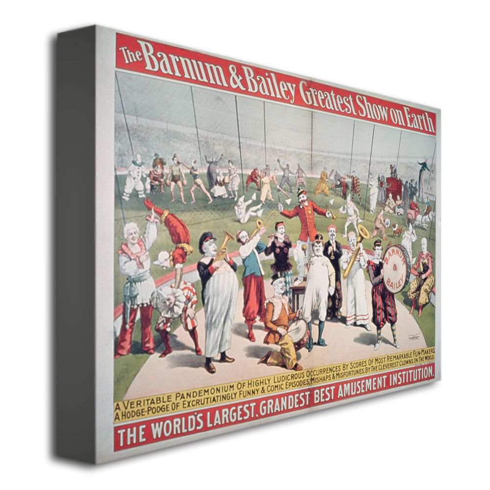 Trademark Global 18x24 inches "Barnum and Bailey Greatest Show on Earth"