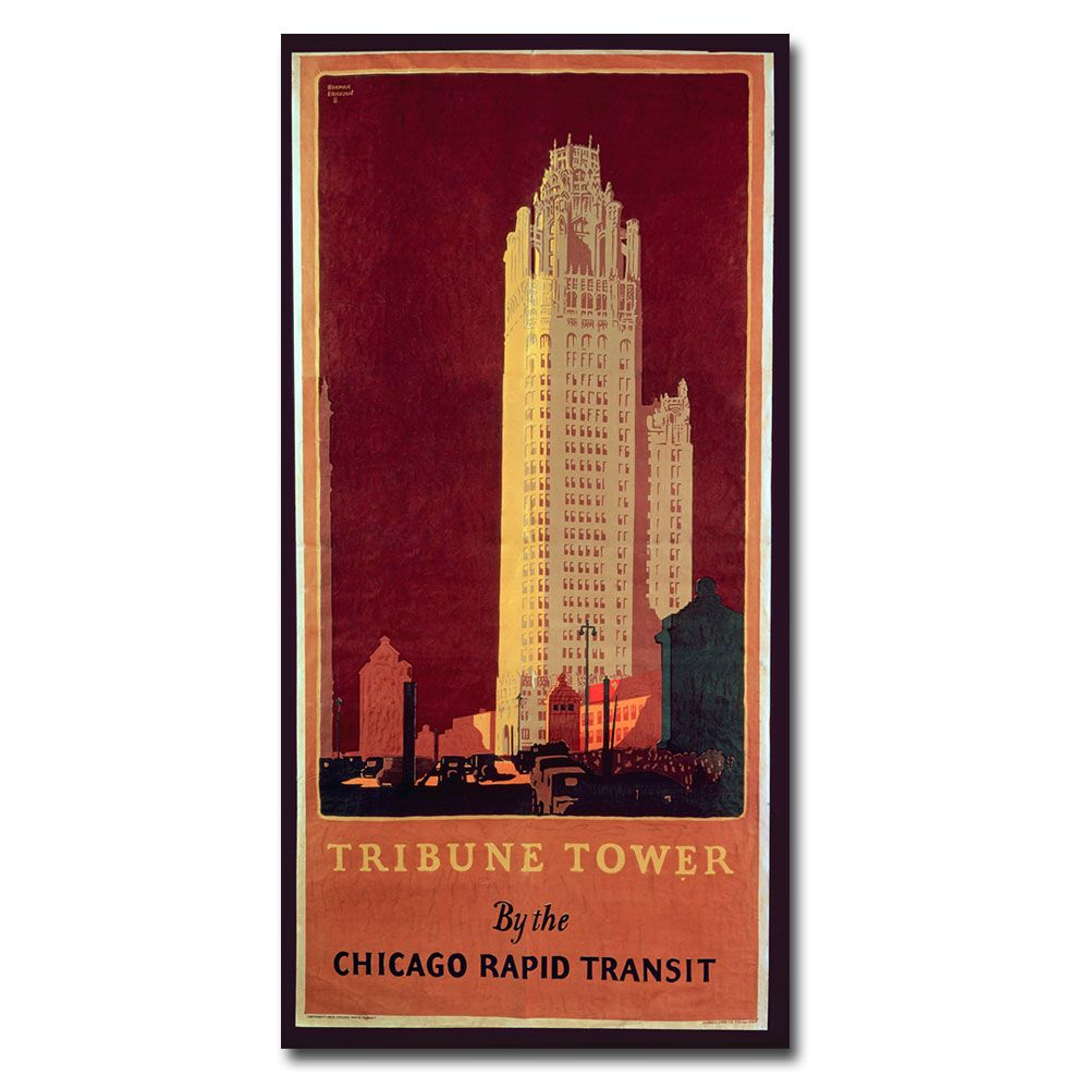 Trademark Global 24x47 inches Norman Erikson "Tribune Tower"
