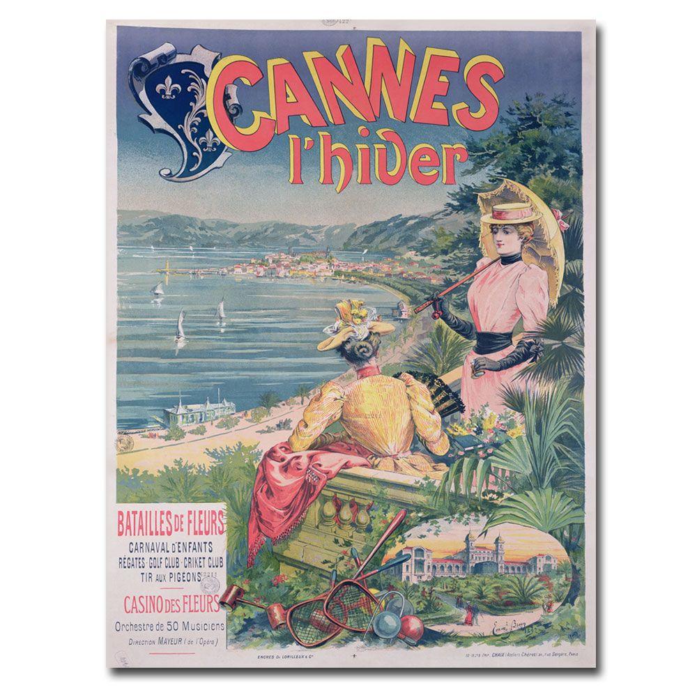 Trademark Global 24x32 inches Emmanuel Brun "Casine des Fleurs  Cannes  1892"