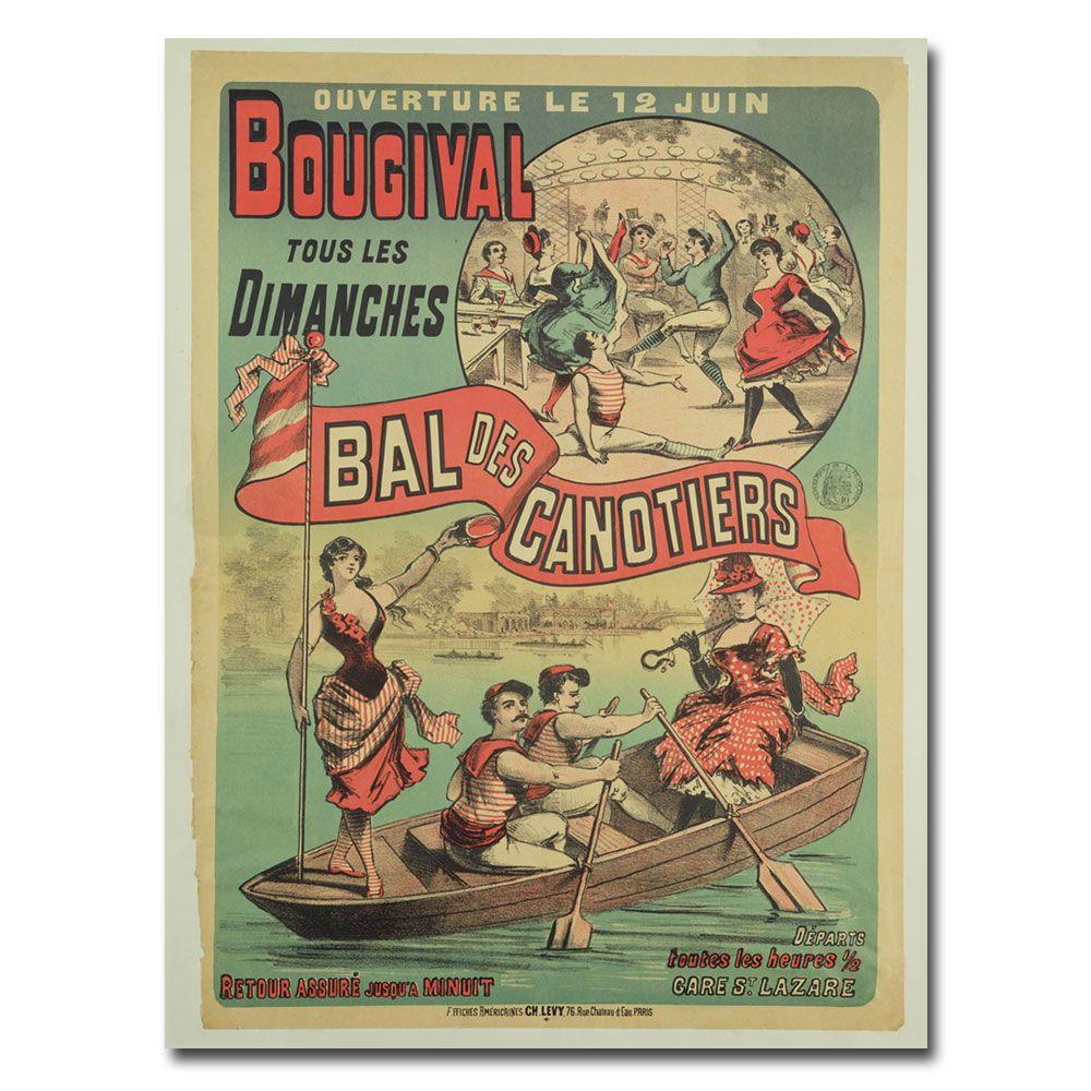 Trademark Global 18x24 inches "Le Bal des Canotiers at Bougival  1875"