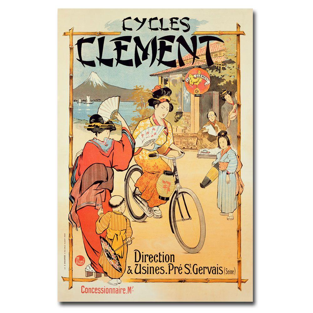 Trademark Global 22x32 inches "Cycles Clement"