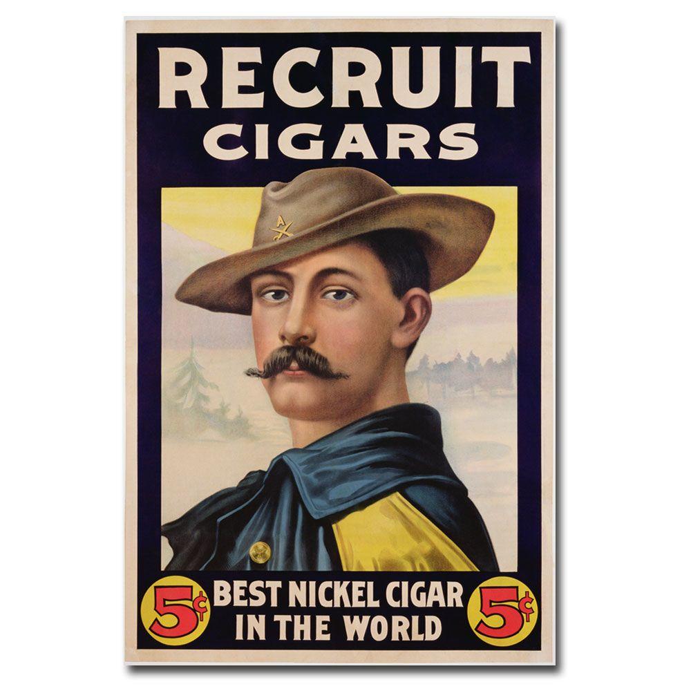 Trademark Global 30x47 inches "Recruit Cigars  1899"