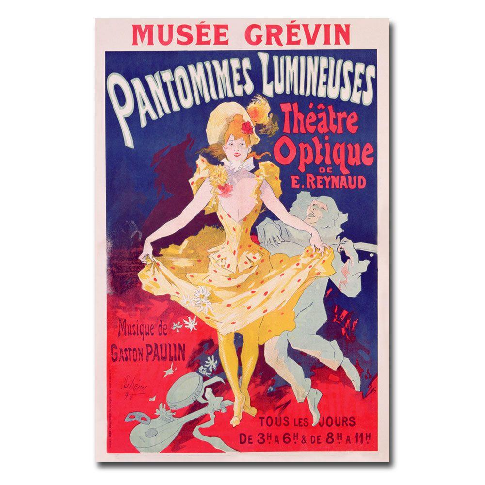 Trademark Global 16x24 inches Jules Cheret "Pantomimes Lumineuses  1892"