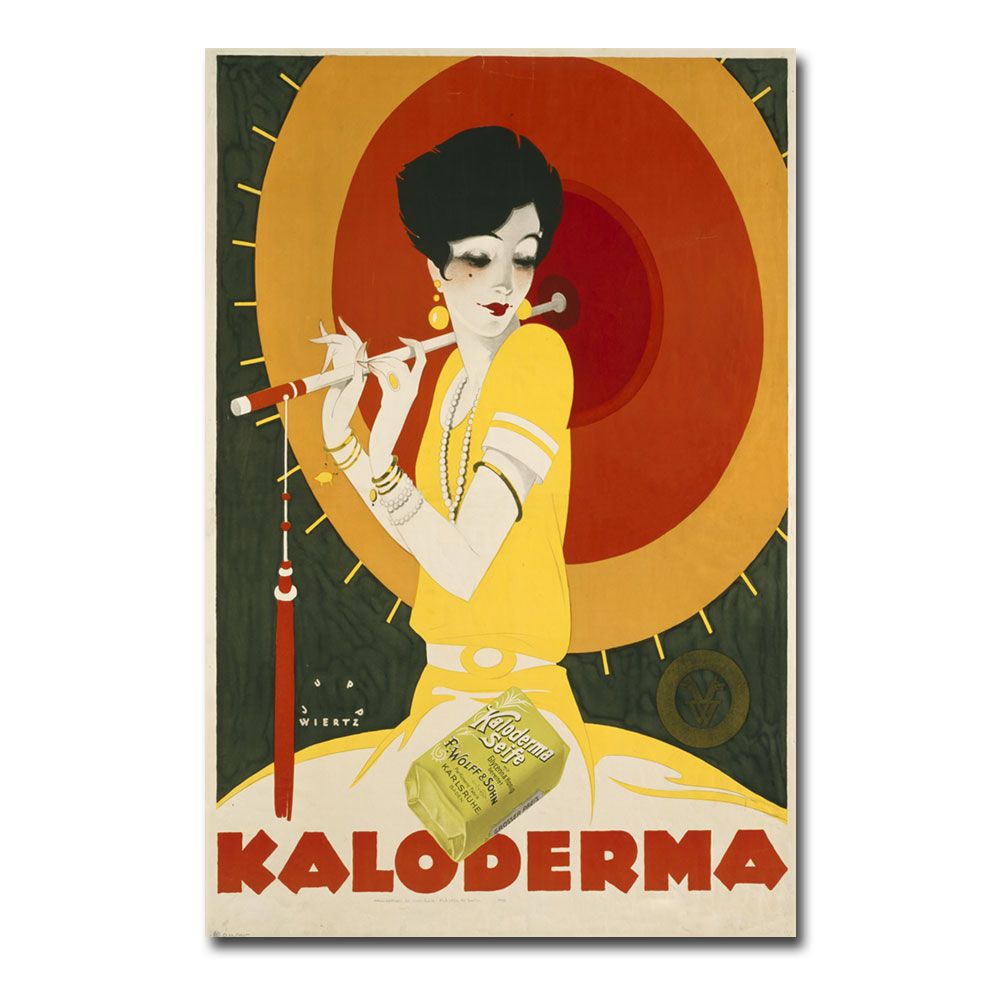 Trademark Global 22x32 inches Jupp Wiertz "Kaloderma Soap  1927"