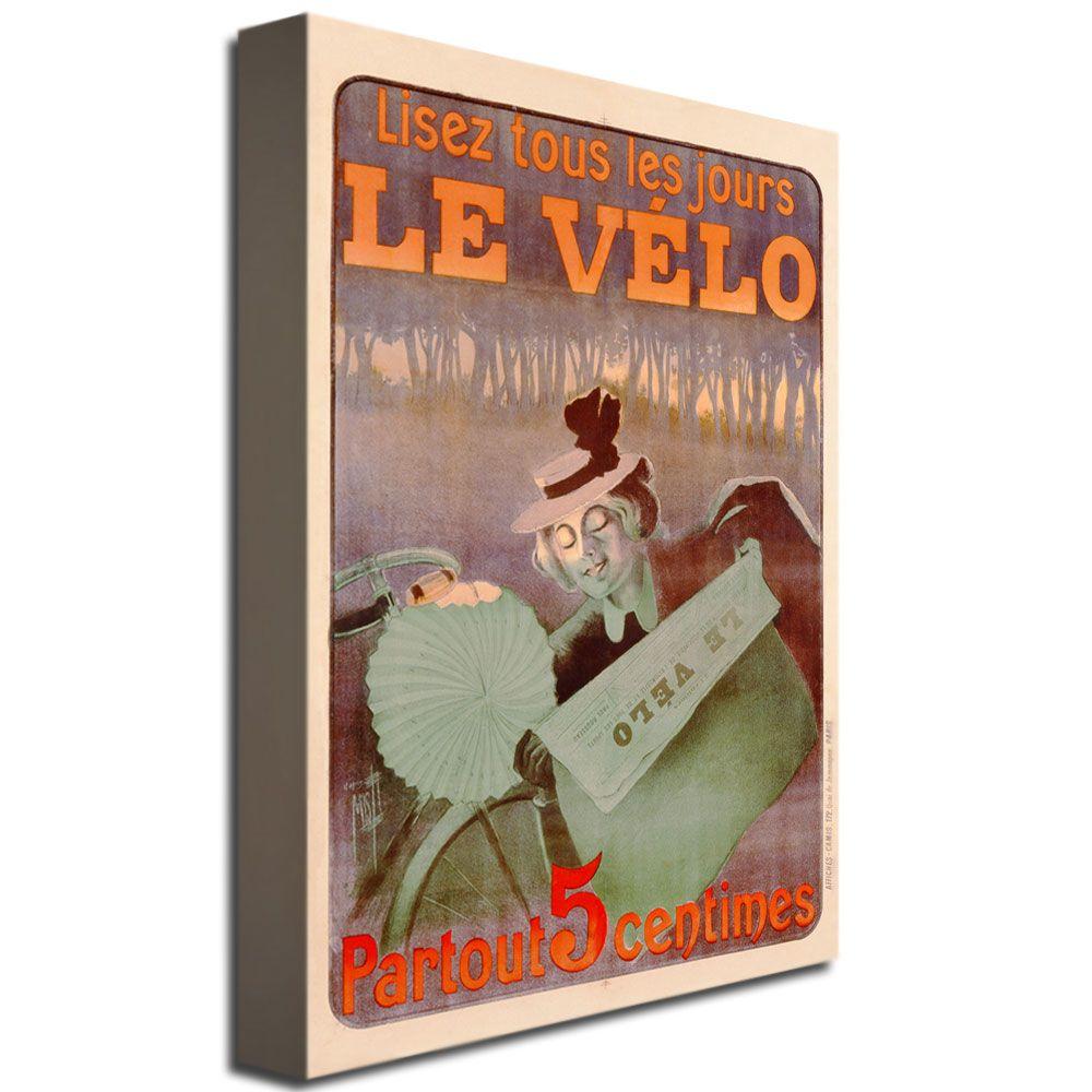 Trademark Global 16x24 inches Ferdinand Misti "Le Velo  1899"