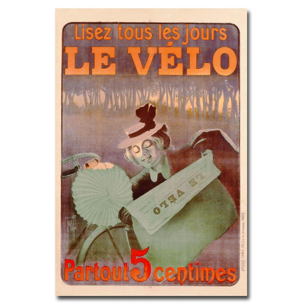 Trademark Global 22x32 inches Ferdinand Misti "Le Velo  1899"