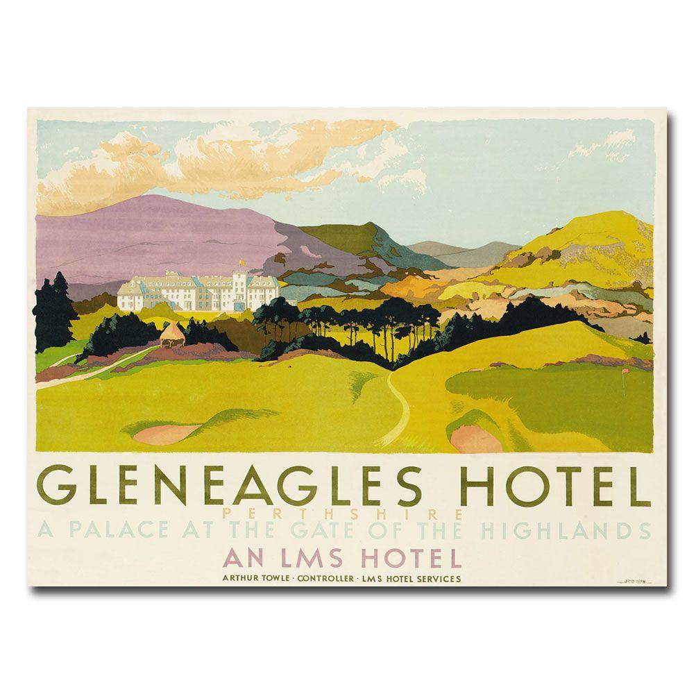 Trademark Global 35x47 inches "Gleneagles Hotel  LMS  1924"