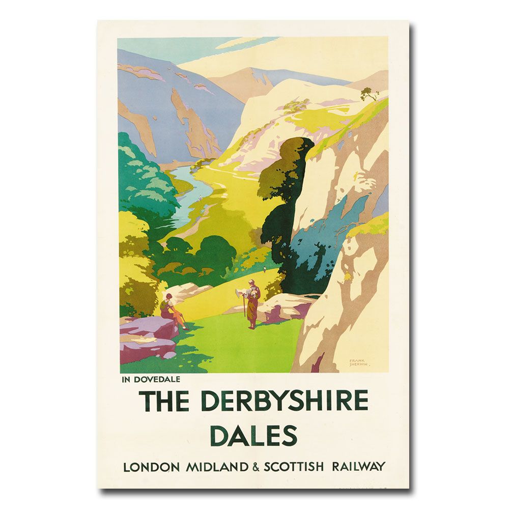 Trademark Global 30x47 inches Frank Sherwin "The Derbyshire Dales"