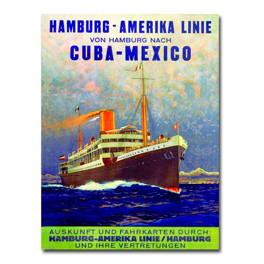Trademark Global 18x24 inches "Cuba-Mexico  1899"