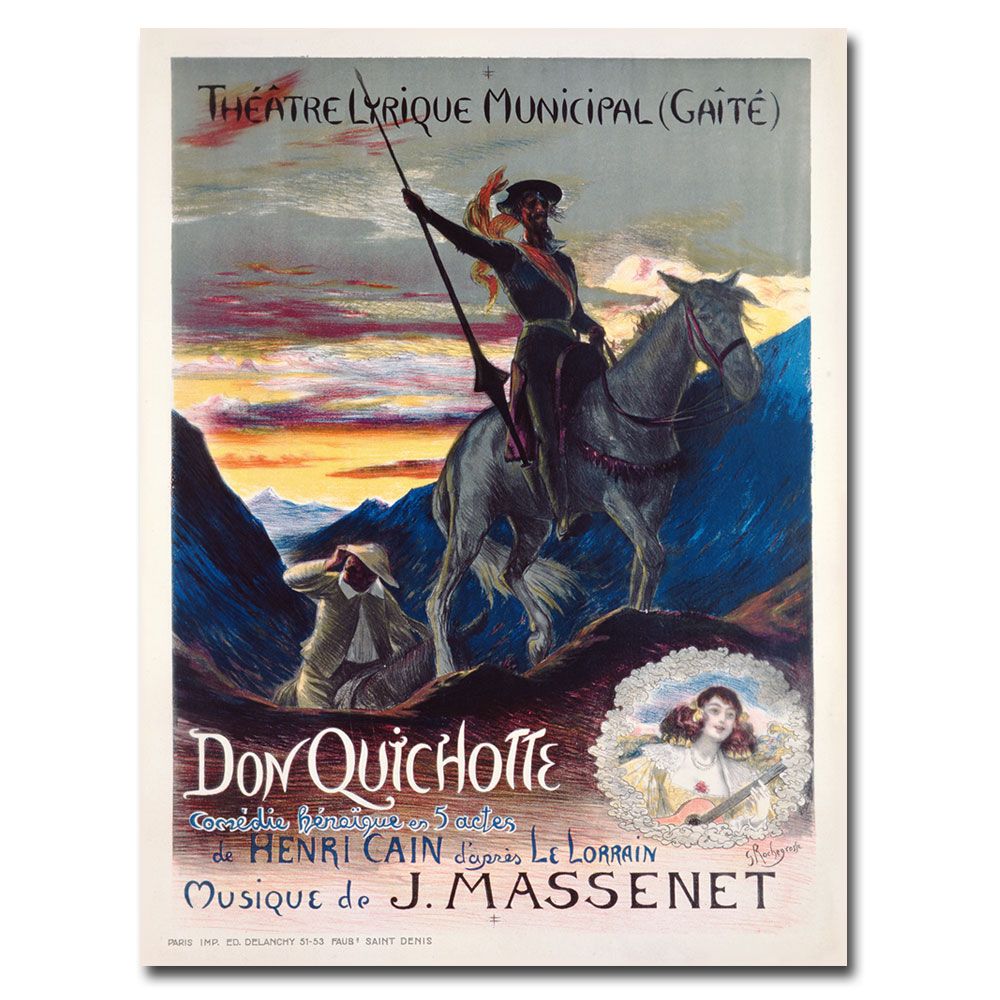 Trademark Global 24x32 inches Georges Rochegrosse "Don Quichotte  1910"