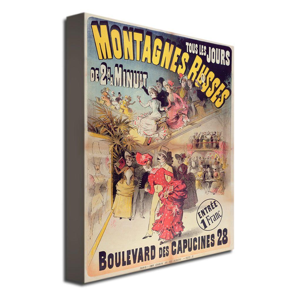 Trademark Global 18x24 inches "Montagnes Russes  1888"