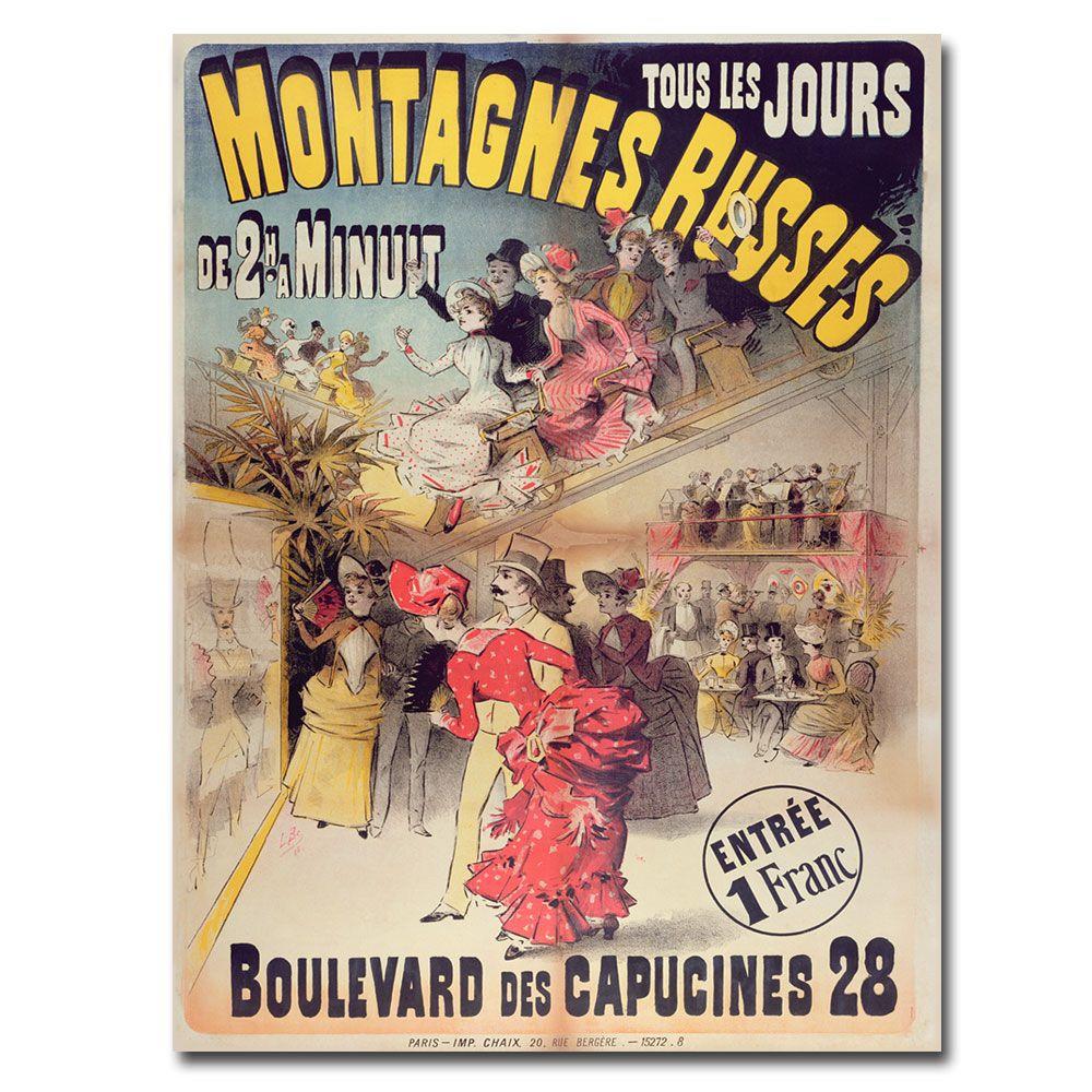 Trademark Global 24x32 inches "Montagnes Russes  1888"