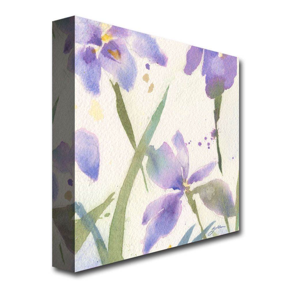 Trademark Global Sheila Golden 'Purple Iris' Canvas Art