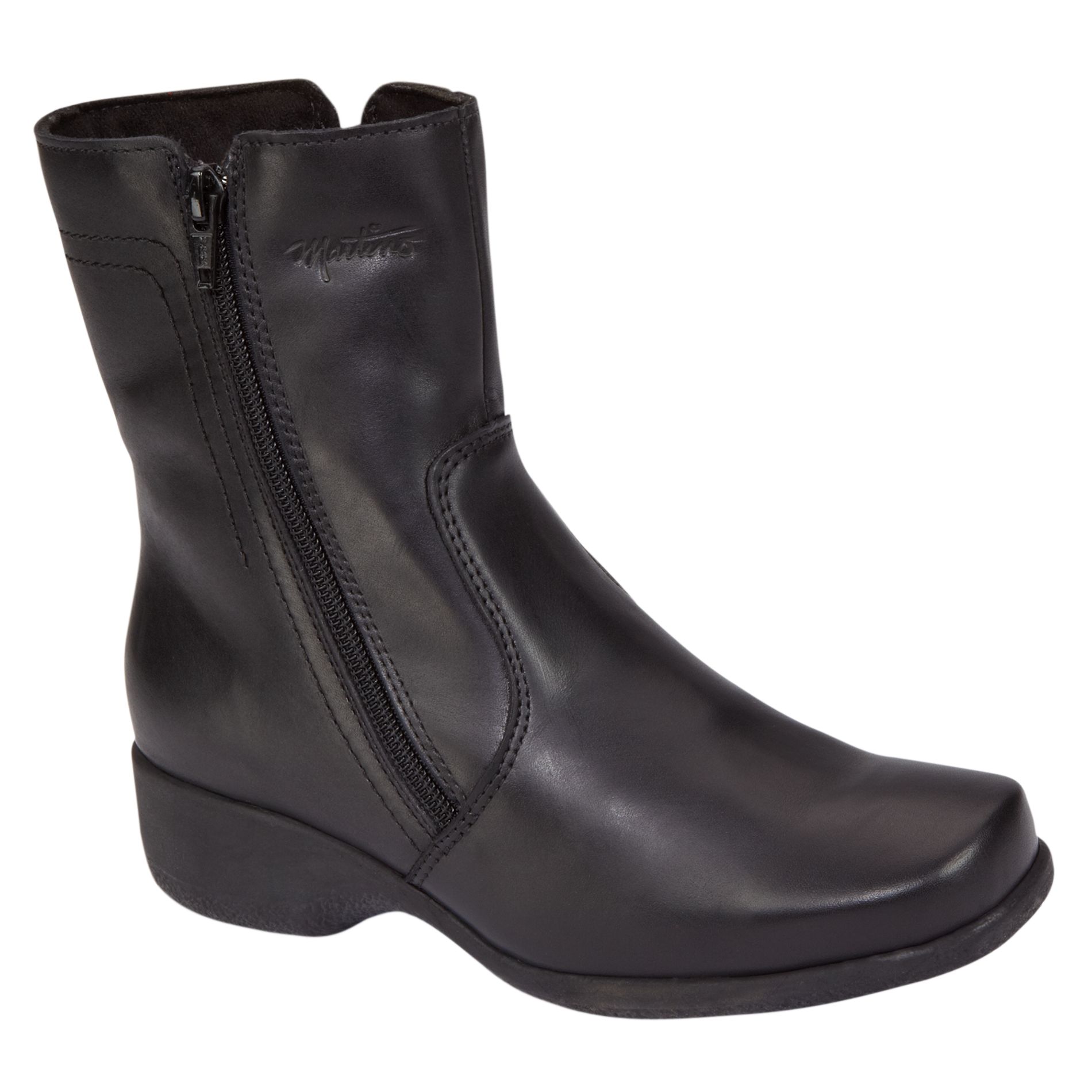 Martino Women's Lindsay Waterproof Leather Wide Width Boot - Black