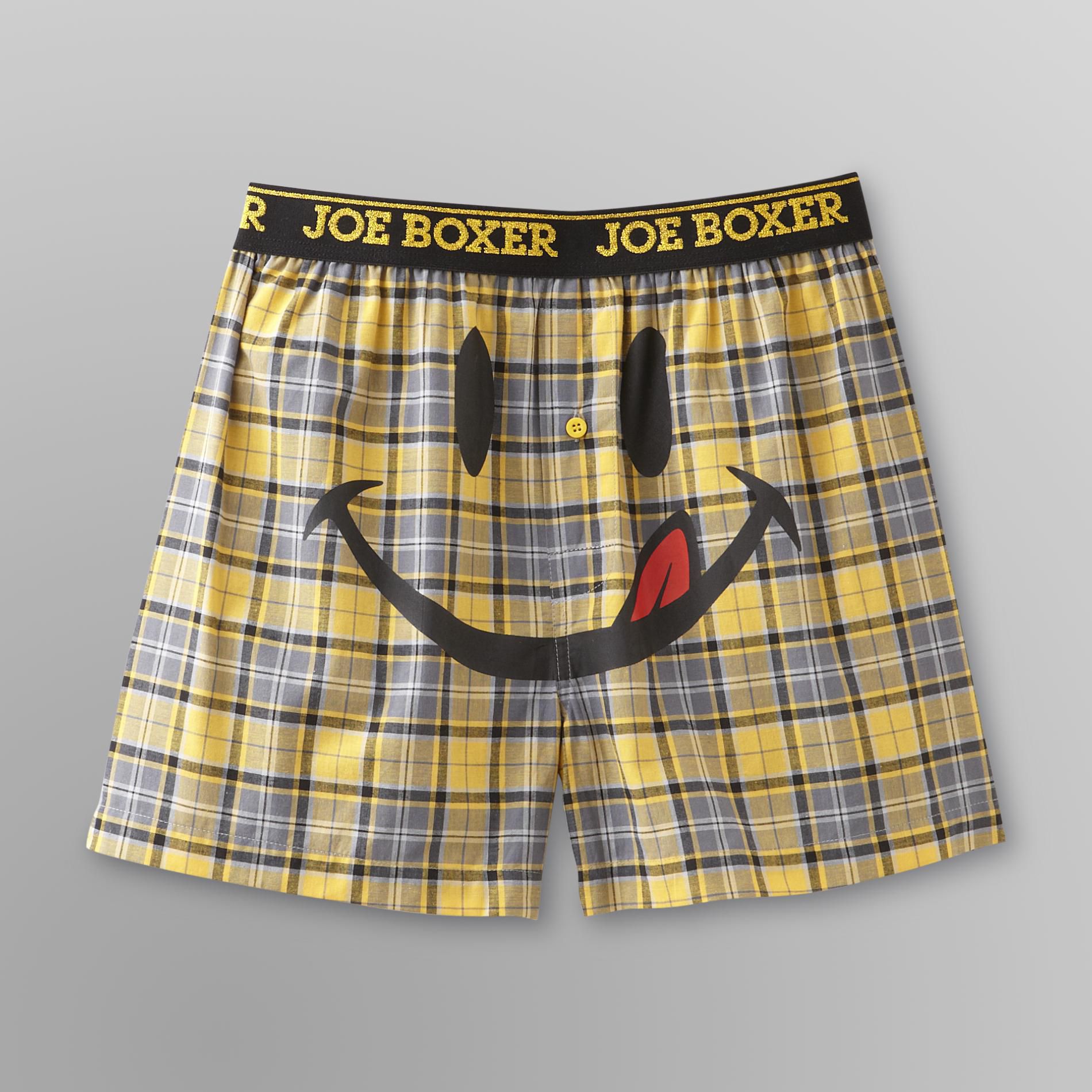 Joe Boxer Men's Boxer Shorts - Plaid Licky