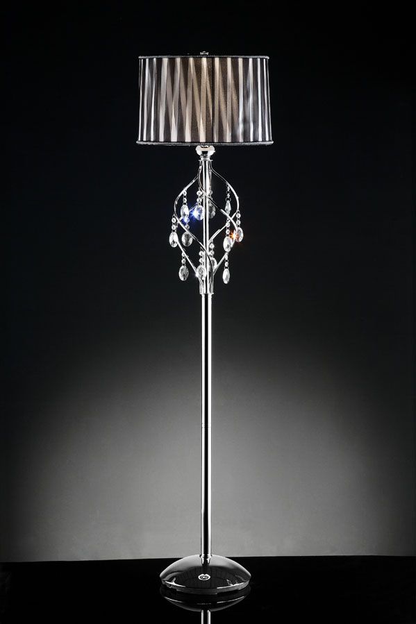 Ore International 63"H LADY CRYSTAL FLOOR LAMP