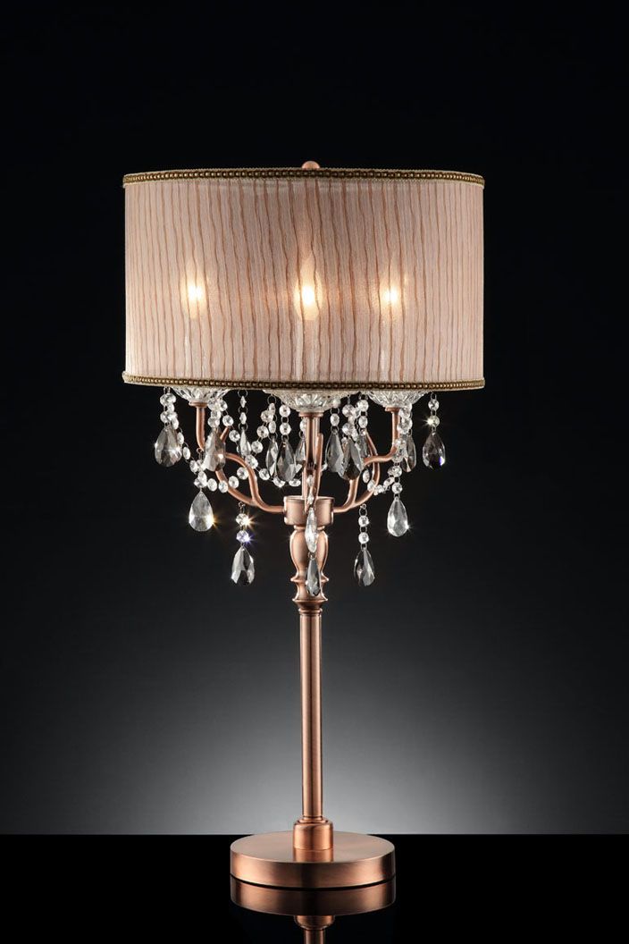 35 H Rosie Crystal Table Lamp, Desk Lamp Chandelier Crystal
