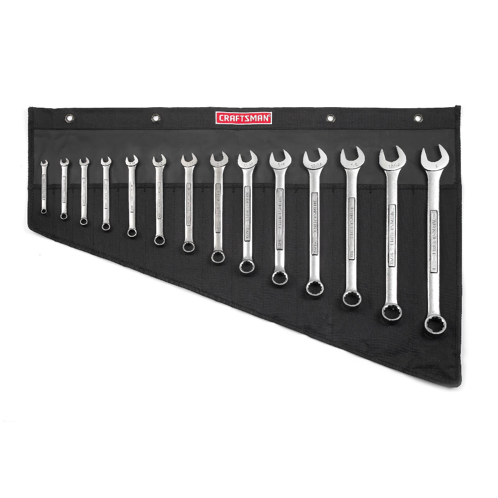 Craftsman 14 piece Inch Combination Wrench Set with Pouch