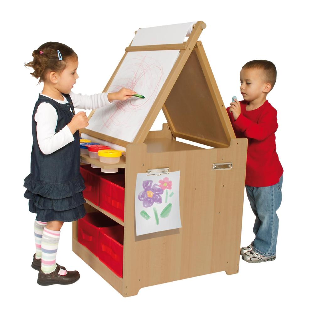 Guidecraft Desk to Easel Art Center