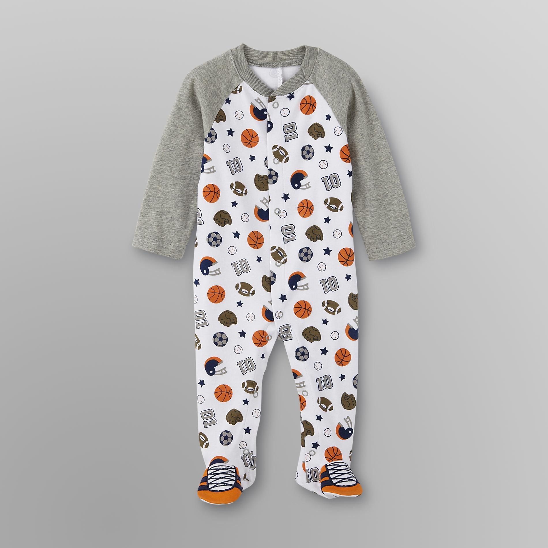 Little Wonders Infant Boy's Footed Pajamas
