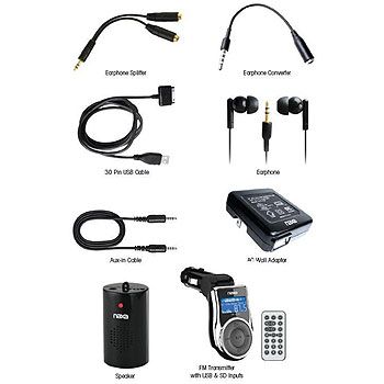 Naxa 97076725M 10 in 1 Accessory Kit for iPod and iPhone Naxa 97076725M 10 in 1 Accessory Kit for iPod and iPhone