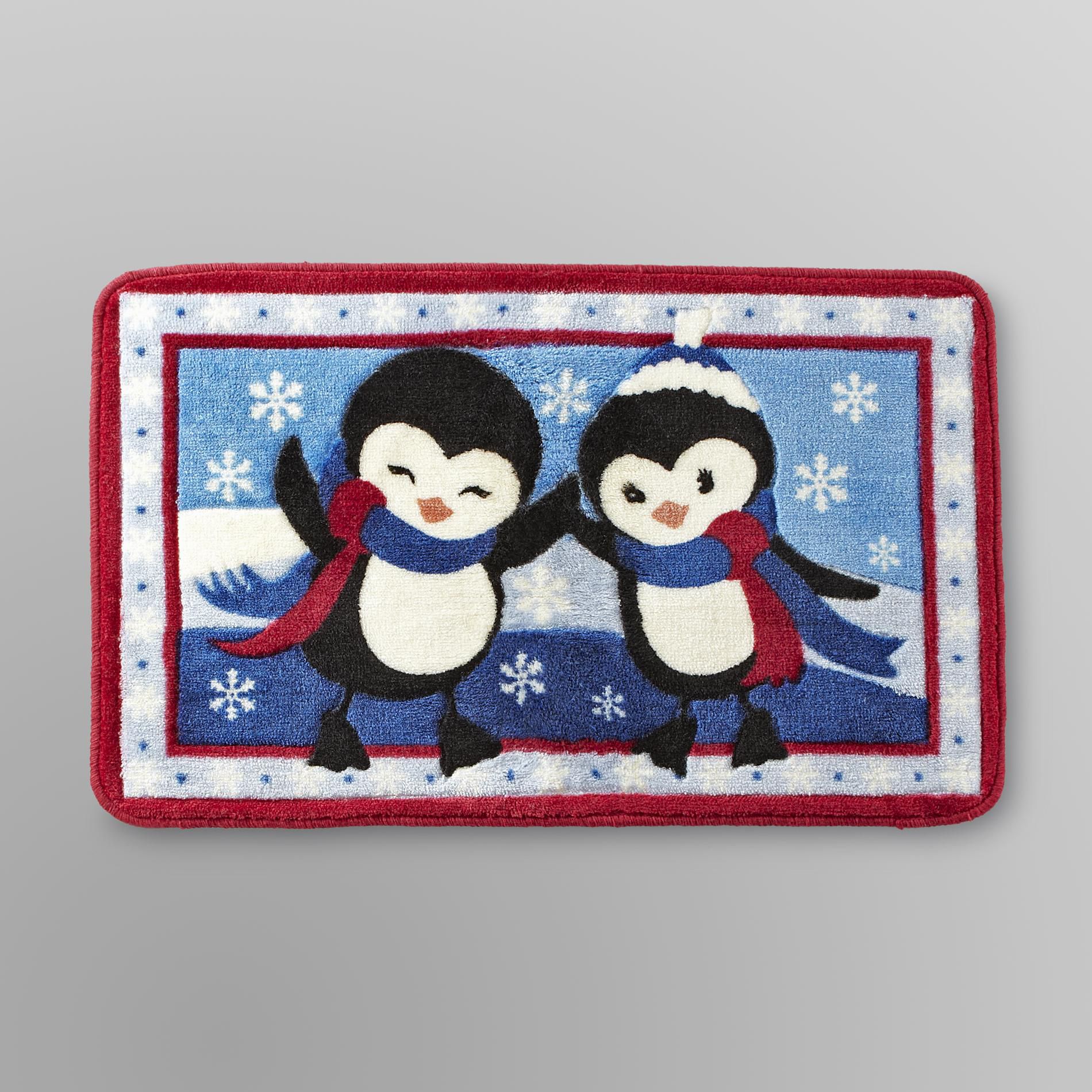 Nourison Holiday Floor Mat - Penguins