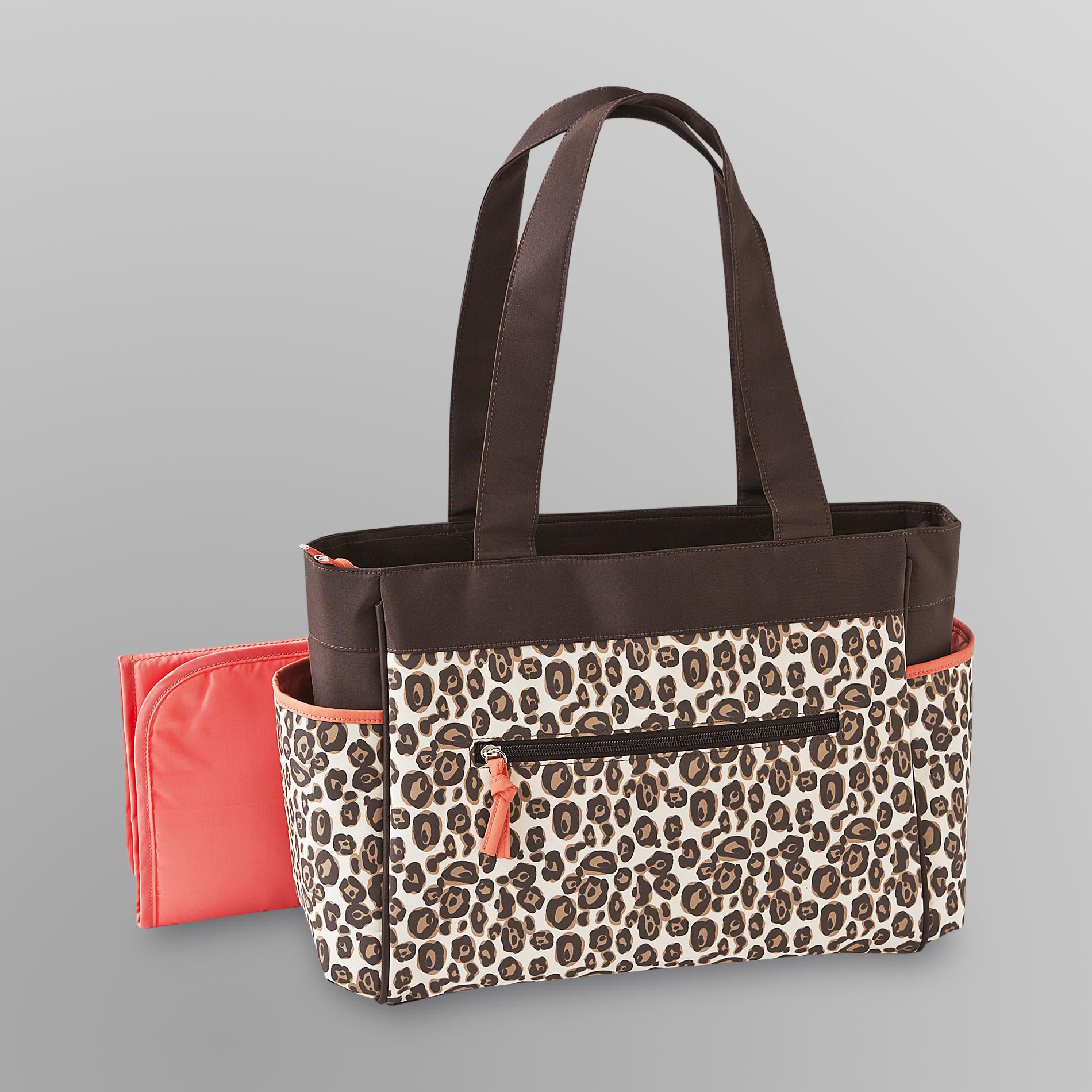 Baby Essentials 2 Pc. Diaper Bag Set - Leopard