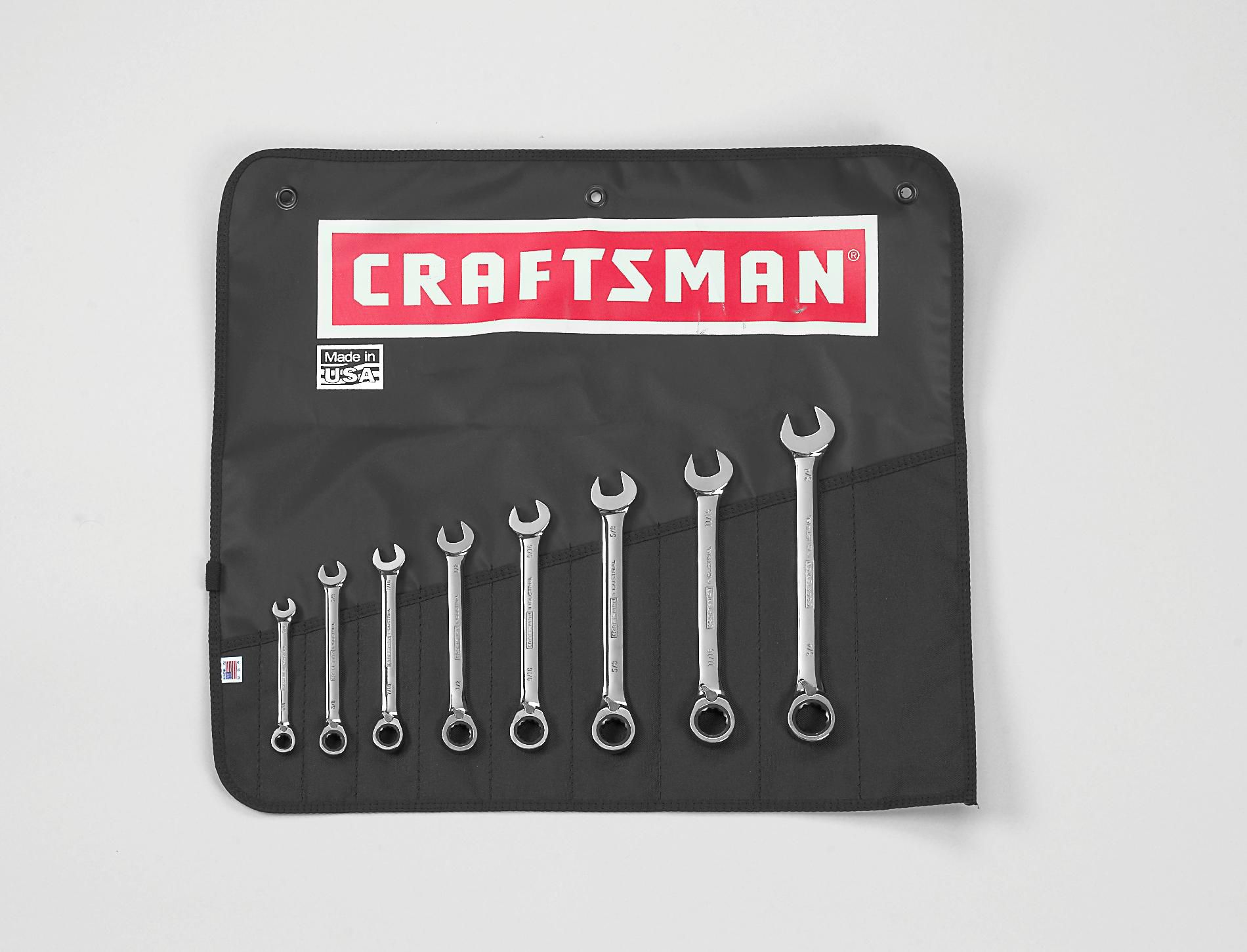Craftsman 8 PC Reversing Ratcheting Wrench Set