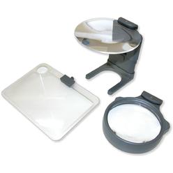 Carson 3-In-1 Led Lighted Hands-Free Magnifier Set